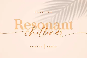 Resonant Chilliner font