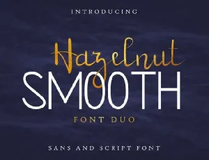 Hazelnut Smooth Handwritten font