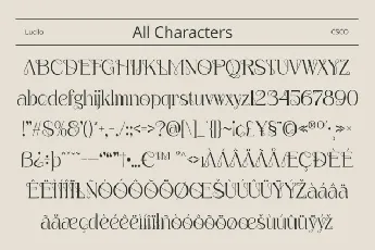 Lucilo font