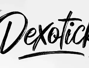 Dexotick font