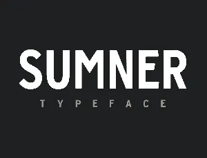 Sumner Typeface font