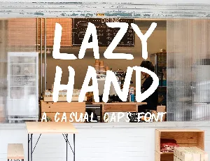 Lazy Hand font