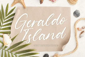 Geraldo Island Modern Handwritten Script font