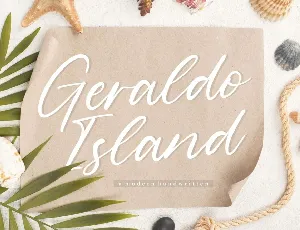 Geraldo Island Modern Handwritten Script font