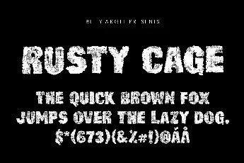 RUSTY CAGE PERSONAL USE font