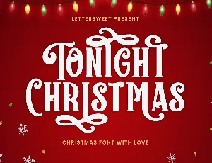 Tonight Christmas font