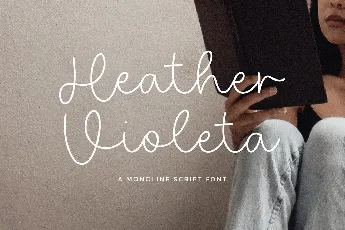 Heather Violeta font