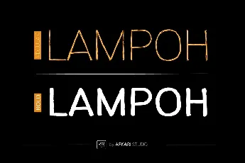 Lampoh font