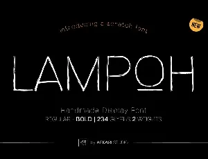 Lampoh font