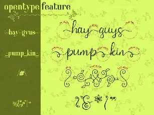 Squash Spread Calligraphy font