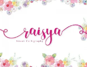 Raisya Calligraphy font