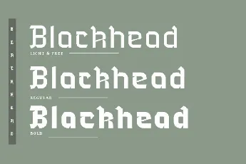 Blackhead Typeface font