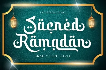 Sacred Ramadhan font