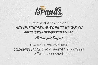 The Brands Script font