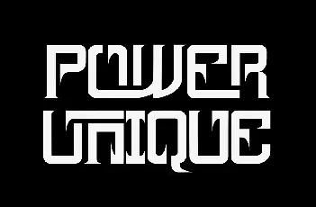 Power Unique font