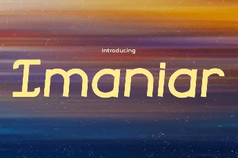 Imaniar font