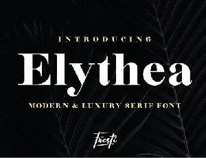 Elythea font