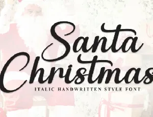 Santa Christmas Script font