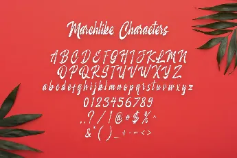 Marchlike font