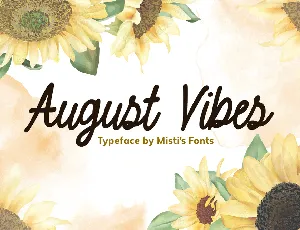 August Vibes font