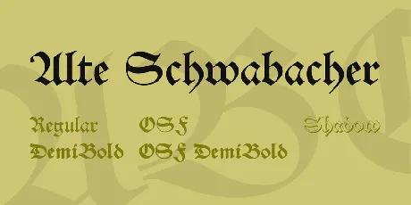 Alte Schwabacher font