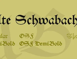 Alte Schwabacher font