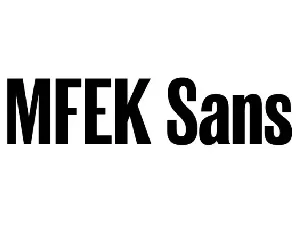 MFEK Sans Family font