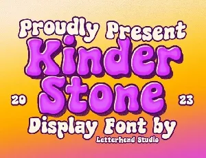 Kinder Stone font