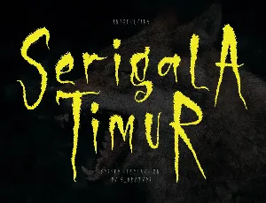 Serigala Timur font