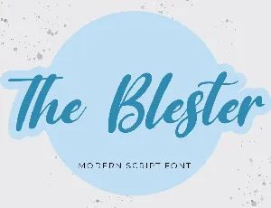 The Blester font