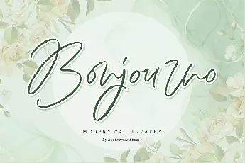 Bonjourno font