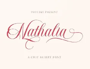 Nathalia Calligraphy font