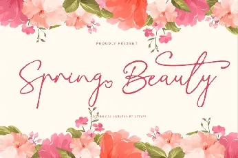 Spring Beauty Calligraphy font