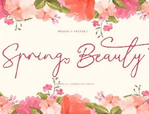 Spring Beauty Calligraphy font