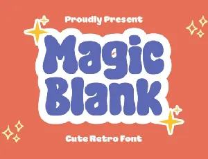 Magic Blank Display font