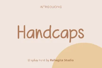 Handcaps font