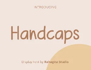 Handcaps font