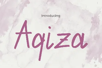 Aqiza font