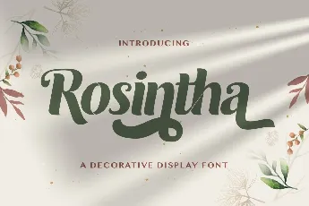 Rosintha font