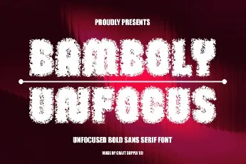 Bamboly Unfocus font