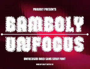 Bamboly Unfocus font