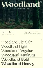 Woodland font