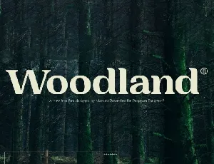 Woodland font