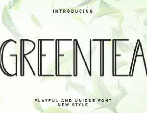 Greentea Display font