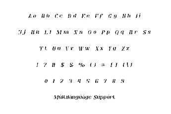 MorgantownDemo font