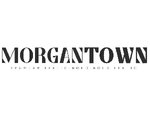 MorgantownDemo font