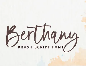 Berthany font