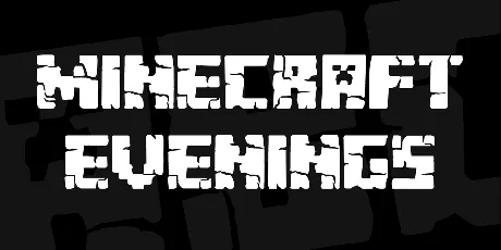 Minecraft Evenings font