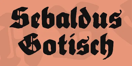 Sebaldus Gotisch font