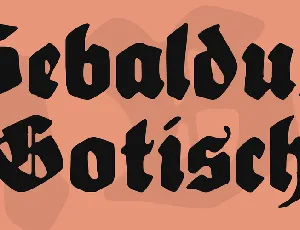 Sebaldus Gotisch font